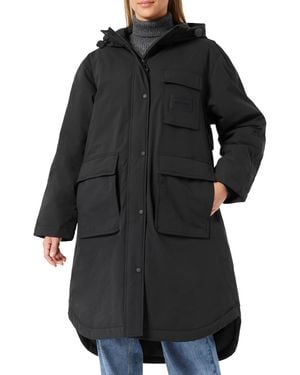 Replay Adult W7809 Fine Poly Coat - Black
