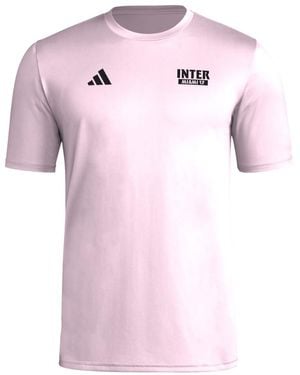 adidas Inter Miami Cf Local Warp Pre-game Short Sleeve T-shirt - Pink