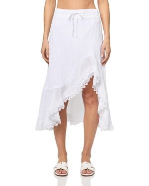 Guess Eco Dyana Gauze Skirt - Wit