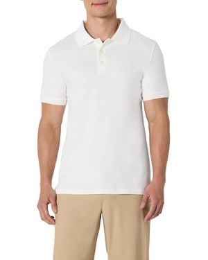 Amazon Essentials Slim Fit: Interlock-Poloshirt - Weiß