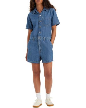 Levi's Ss Heritage Romper - Blue