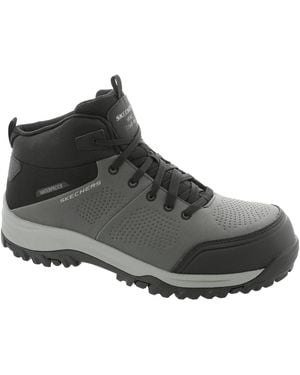 Skechers Relment-erett Comp Toe Construction Shoes - Black