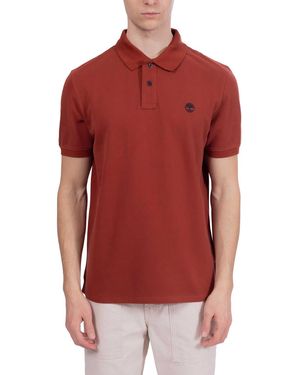 Timberland Poloshirt Regular mit Logo - Rot