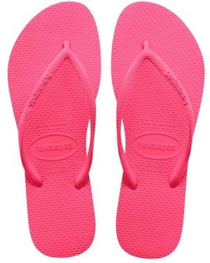 Havaianas Slim, Stylish, Durable And Versatile Flip-flops, With Textured Sole For Grip And Support, - Pink