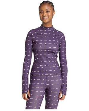 adidas Moonboot Long Sleeve T-Shirt L - Lila