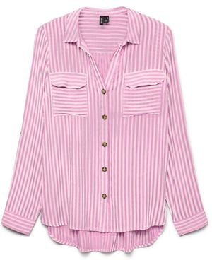 Vero Moda Vmbumpy L/S Shirt New WVN Noos - Pink