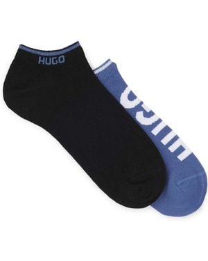 HUGO 2p As Logo Col Cc Ankle Socks - Black