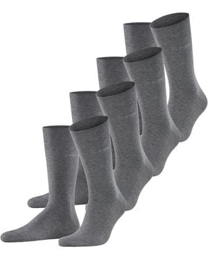 Esprit Sokken Solid 4-pack M So Katoen Effen 4 Paar - Grijs