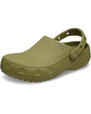 Crocs™ 's Classic Crafted Canvas Clogs - Green