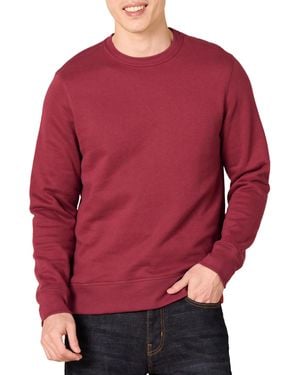 Amazon Essentials Fleece Crew Neck Sweatshirt - Red