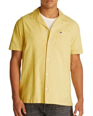 Tommy Hilfiger Chemisette Jaune Linen Blend Camp-Aruba