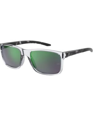 Under Armour Ua 0005/s Crystal Black/green Multilayer Cat. 58/19/145 Men Sunglasses