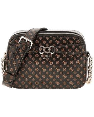 Guess Hwps93 36140 Borsa A o In Ecopelle Con Tracolla Donna MOCHA LOGO TU - Nero