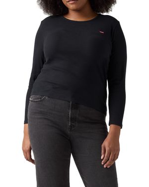 Levi's Pl Hayes LS Camiseta - Negro