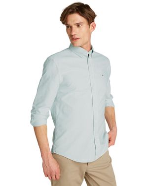 Tommy Hilfiger Heritage Oxford Stripe Rf Shirt Mw0mw36238 L/s Shirt - Grey