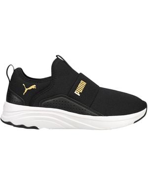 PUMA Softride Sophia Slip On Running Shoe - Black