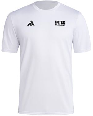 adidas Inter Miami Cf Local Warp Pre-game Short Sleeve T-shirt - White