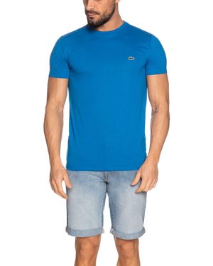 Lacoste T-shirt Met Ronde Hals - Blauw