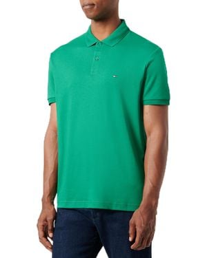 Tommy Hilfiger Liquid Cotton Essential Reg Polo Mw0mw35585 Liquid Cotton Essential Reg Polo - Green