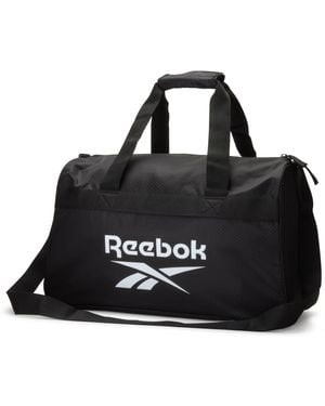 Reebok Warrior Ii Sports Gym Bag - Lightweight Carry On Weekend Overnight Luggage For - Black