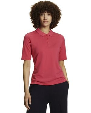 FALKE Polohemd Basic Pique Polo W Pl Baumwolle weich hautfreundlich bequem sehr leicht 1 Stück - Rot