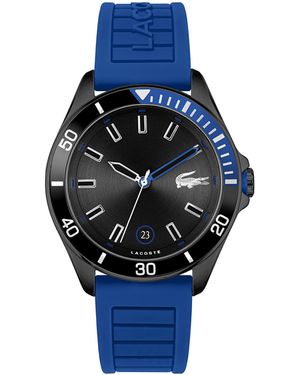 Lacoste Orologio Analogico al Quarzo da Uomo Collezione TIEBREAKER con Cinturino in Silicone Blu - 2011262