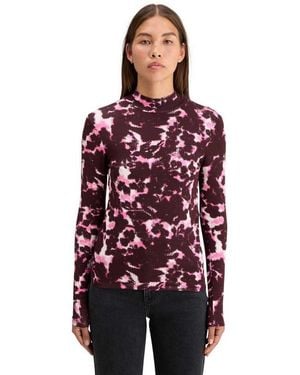 Scotch & Soda AOP Printed Longsleeve Shirt - S - Rot
