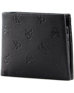 Calvin Klein CKJ Monogram Soft Bifold + Card AOP Mono Allover - Nero