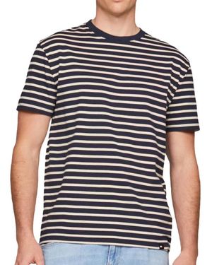 Tommy Hilfiger Navy Striped T-shirt Tjm Reg Breton - Black