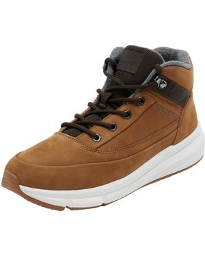 Tommy Hilfiger Bottes Warm Nubuck Hybrid en Cuir - Marron