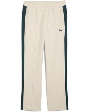 PUMA Adult T7 Relaxed Jacquard Tracksuit Bottoms - Natural