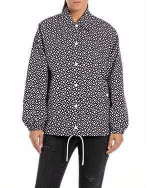 Replay Boxy Fit Jacket - Grey