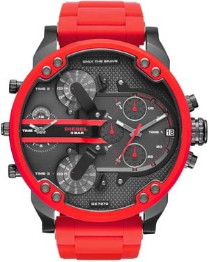 DIESEL Mr. Daddy 2.0 Stainless Steel Chronograph Watch in Metallic for Men Lyst UK
