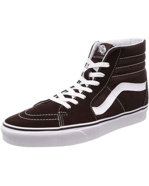 Vans Sk8 Hi Chocolate Torte/true White Shoe Va38geu5z - Black