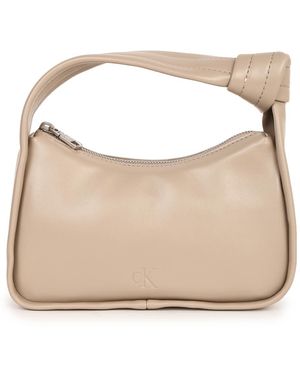 Calvin Klein Borsa a mano grigia con manico superiore e chiusura a cerniera - Neutro
