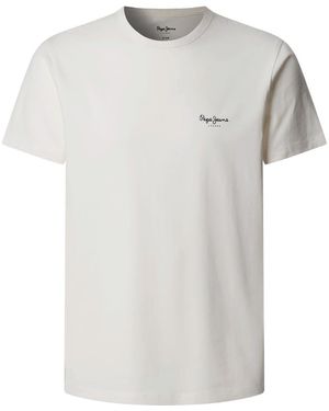 Pepe Jeans Original Basic 3n T-shirt - Wit