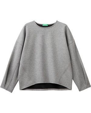 Benetton Maglia G/C 38Y6D108O Tuta - Grigio