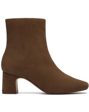 Clarks Premium Fernie Zip Ankle Boot - Brown