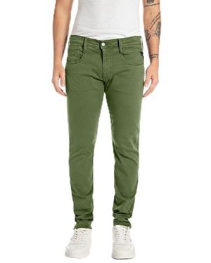 Replay Anbass Hyperflex Colour Xlite Jeans - Verde