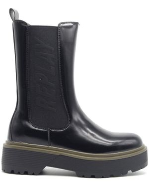 Replay Doc Brush Chelsea Boot - Black