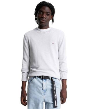 Tommy Hilfiger Tjm Essential Crew Neck Sweater - Grigio