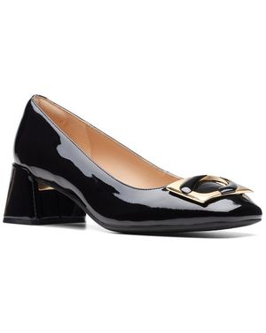 Clarks Nyta45 Jazz Leather Pump - Black