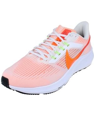 Nike DH4071-102 Air Zoom Pegasus 39 Sneaker Adult White/Total Orange-Bright Crimson-Black 45 - Negro
