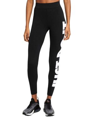 Nike Leggings a vita alta con grafica sportswear essential - Nero
