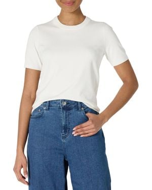 Amazon Essentials Kurzarmpullover-Pullovertop in Regular-Fit - Blau