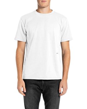 Replay T-Shirt Kurzarm aus Baumwolle - Weiß
