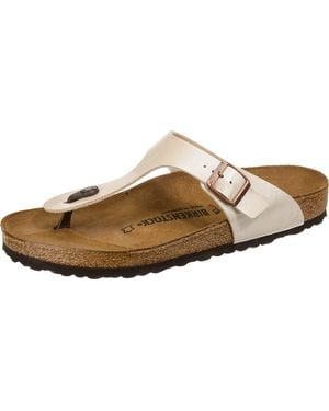 Birkenstock Gizeh Donna Sandalo Bianco 41 EU - Nero