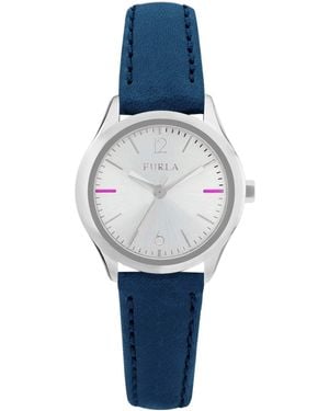 Furla Orologio in pelle blu quarzo analogico