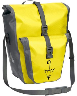 Vaude Aqua Back Plus Single Sondermodell mit Schirmlogo Hinterradtasche Gepäckträgertasche - Gelb