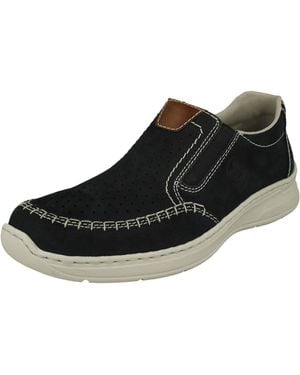 Rieker Lago schuhe Slipper Slipper Blau Freizeit - Schwarz